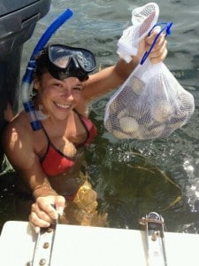 scalloping in Homosassa_bag of scallops